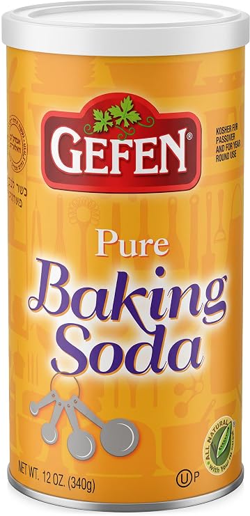 Gefen Pure Baking Soda, 12oz | In Resealable Container, 100% Sodium Bicarbonate