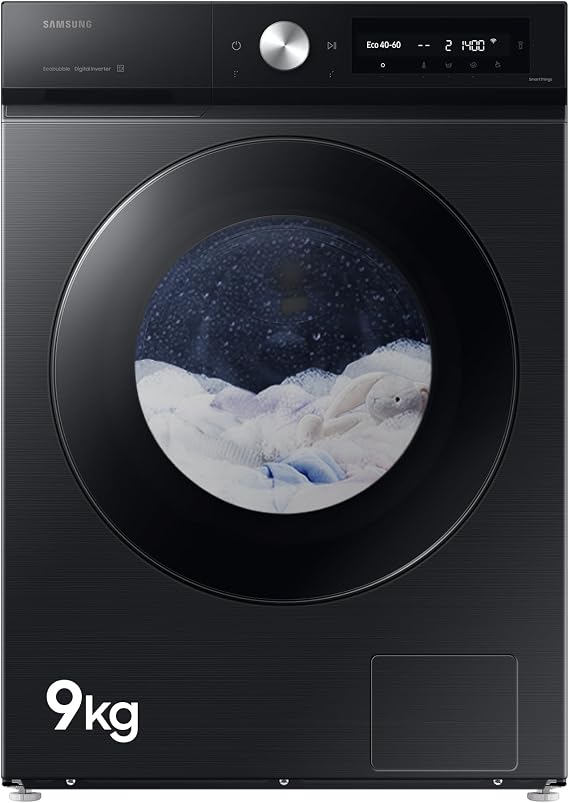 Samsung Series 7 QuickDrive and Auto Optimal Wash Washing Machine, 9kg, 1400rpm, Black, WW90DB7U94GBU1 [Energy Class A]