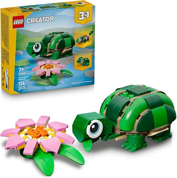 LEGO Creator 3’ü 1 Arada Kaplumbağa ile Nilüfer Çiçeği 31377
