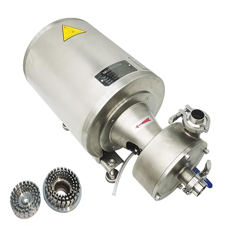 INTSUPERMAI High Shear Emulsifying Pump Homogenizer Emulsifier High Shear Dispersion Mixer 2200W Emulsion Pump with 2900 RPM 304 Stainless Steel for Mixing Dispersion Emulsification 110V