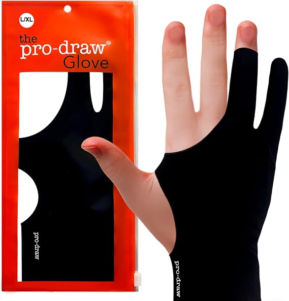 Artist Glove for iPad, Drawing Tablet, Sketching // Two & Three Finger Tap // Right or Left Hand