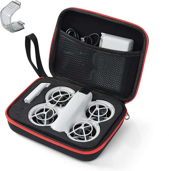 UTEBIT 8.26.22.3in Carrying Case for DJI Neo with Drone Lens Cover Portable Nylon Travel Storage Bag