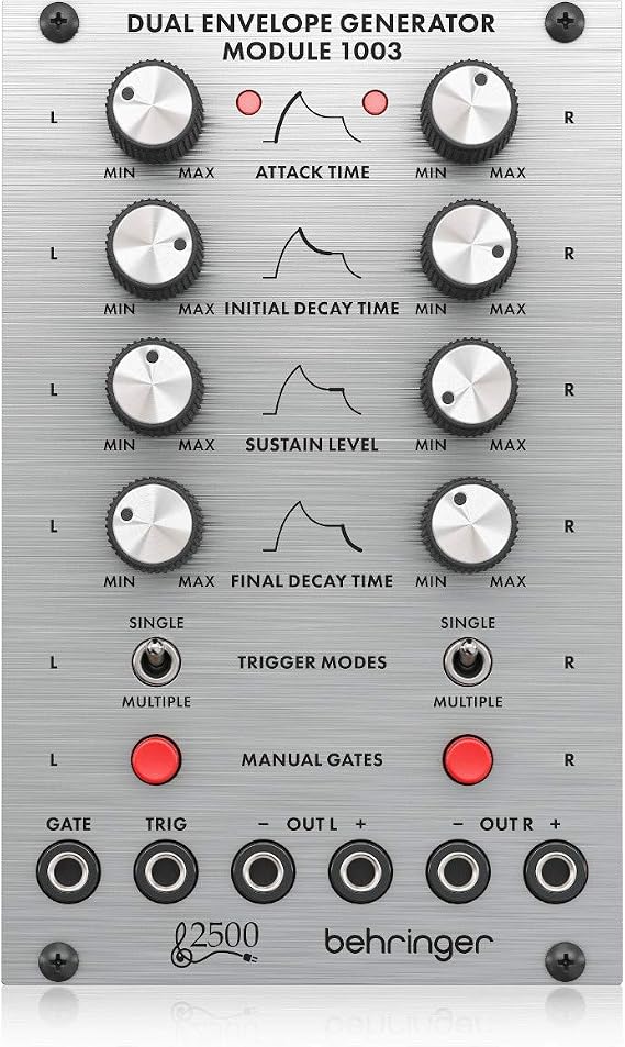 Behringer DUAL ENVELOPE GENERATOR MODULE 1003 Legendary 2500 Series Dual Envelope Generator Module for Eurorack