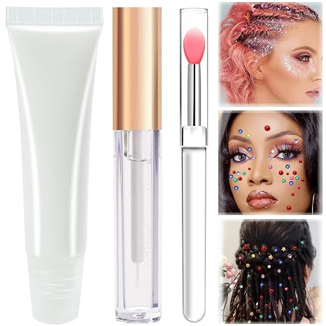Face Body Makeup Glue Skin Hair Glue Long Lasting for Rhinestones Gems