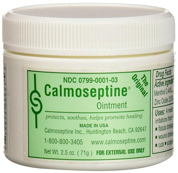Calmoseptine Cream Skin Protectant - 2.5oz Jar Protects and Helps Heal Skin Irritations, 1/Each by Calmosepti