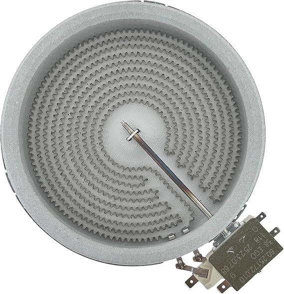 W10823699, DG47-00074A, MEE64105401 Range 6" Radiant Surface Element Burner 7inch 1500watt OEM Replacement Parts, Replaces WP8523045 8523045 318198851 8053604 8272564 8523697 31794601 31939001