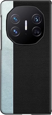 Case for Huawei Mate XT, Slim Thin Shockproof Back Case Color Block Anti-Fingerprint Stylish Plain Leather Cover,Black,Mate XT