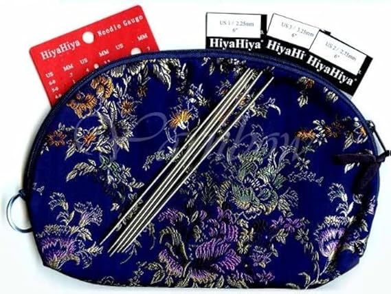 HiyaHiya Sock Needles Set, Steel 6" Double Pointed