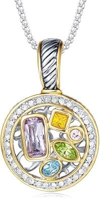 UNY Luxury Cable Wire Pendant Box Chain Necklace Women Fashion Jewelry Multi CZ Unique Present Gifts Designer Inspired
