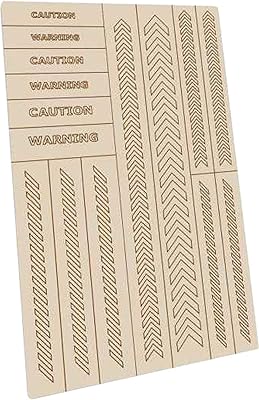 Green Stuff World for Models and Miniatures Self-Adhesive Stencils - Caution Strips 10935