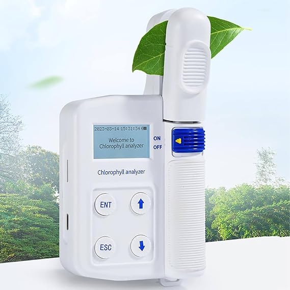 Portable Plant Chlorophyll Detector Analyzer, Handheld Chlorophyll Meter, with LCD Display, Chlorophyll: 0.0-99.9 SPAD, Measuring Area 2 * 3 Mm, for Measuring Chlorophyll Content of Plants,YT-YB