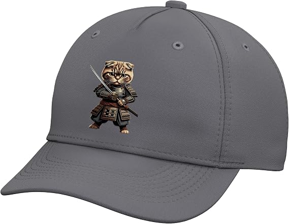 Scottish Fold Cat Samurai Adjustable Baseball Hat