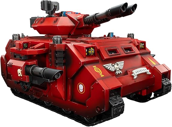 JOYTOY Warhammer 40k Blood Angels, JT01499 Blood Angels Predator Annihilator with Twin Lascannons 1/18 Action figure Collect Model Kits