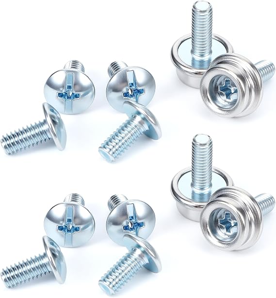 12PCS Helmet Mask Screw Kit Football Helmet Screws Stainless Steel Helmets Visor Repair Kit, Universal Baseball Hardware Replacement Parts Helmets Mask Screw Kits for Football Baseball