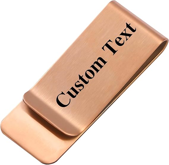 Custom Personalized Stainless Steel Money Clip, For Dad, Husband, Friend, Grandpa,and Mom Money Clip Customizable