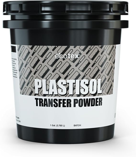 Ecotex Plastisol Transfer Powder Screen Printing (1LB) - Bonding Powder to Heat Transfer Ink, Extends Screen Print Life, Heat Press Plastisol Transfer Powder - Iron On Transfer Powder for Fabric