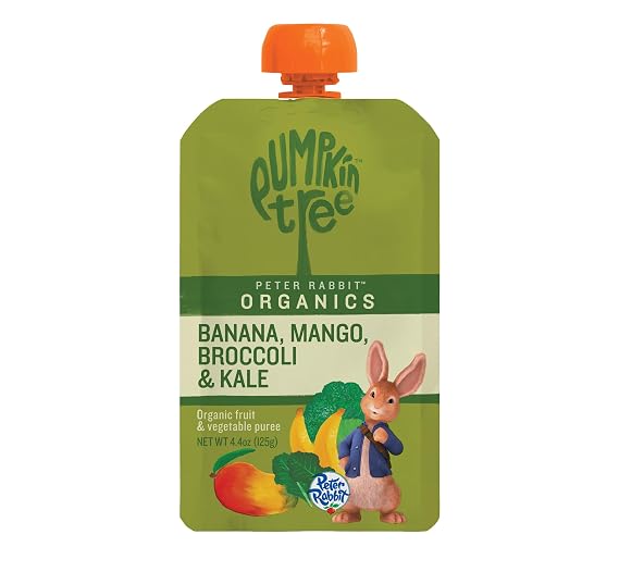 Peter Rabbit Organics Baby Kale Broccoli Mango, 4.40 oz- Packaging may vary