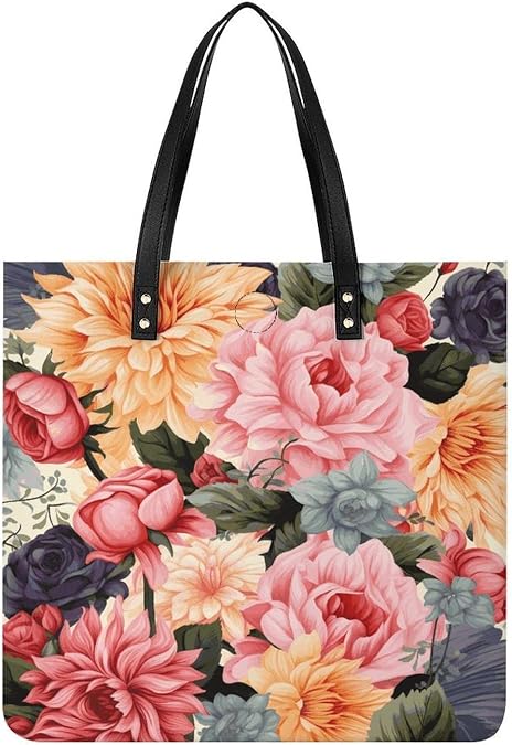Flower Pattern Shoulder Bag Handbags Tote Bag