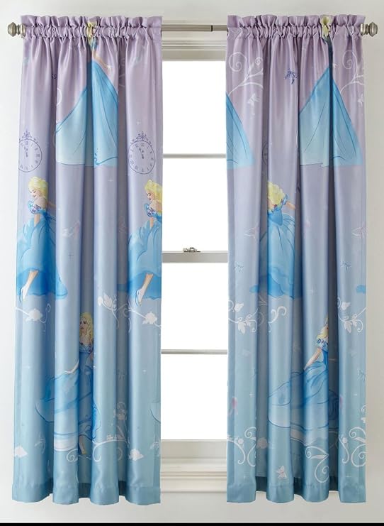 Princess Disney Cinderella Room-Darkening Window Panel Drape - 42x63