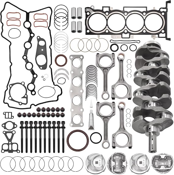 G4KJ 2.4L Engine Rebuild Overhaul Kit w/Crankshaft Set for Hyundai, for Kia | Compatible with Sonata Tucson Santa Fe 2011-2019, for Optima Sorento Sportage 2011-2020 23111-2G200 23510-2G500
