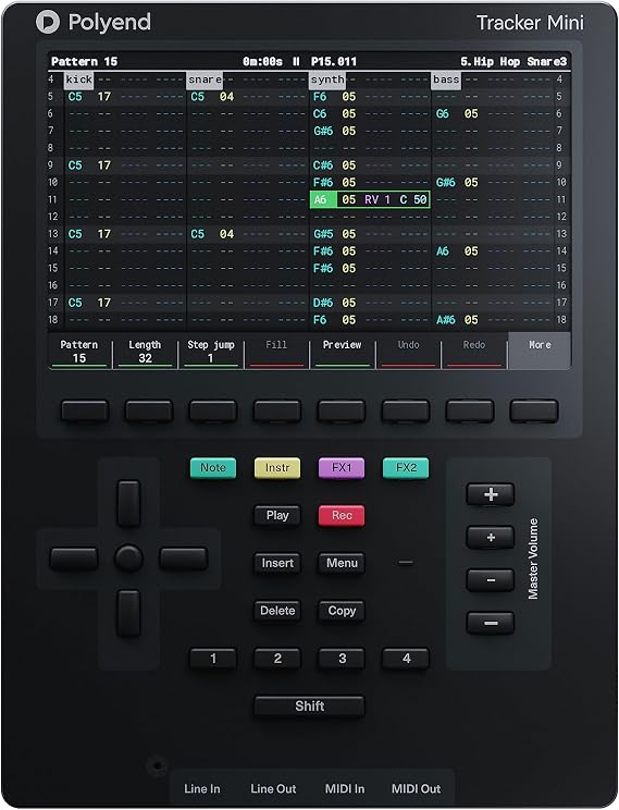 Polyend Tracker Mini Portable Standalone Audio Workstation