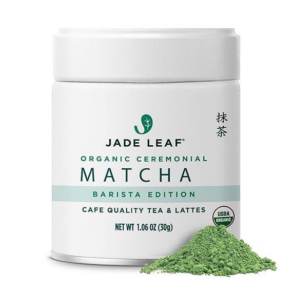 Jade Leaf Ceremonial Grade Matcha Powder, 30g / 1.06oz Tin