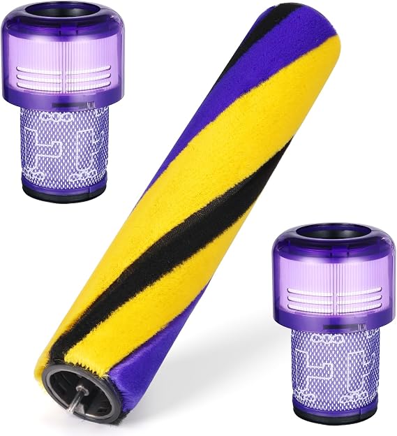 Soft Roller Brush Kits Compatible with Dyson V12 Detect Slim Vacuum Cleaner