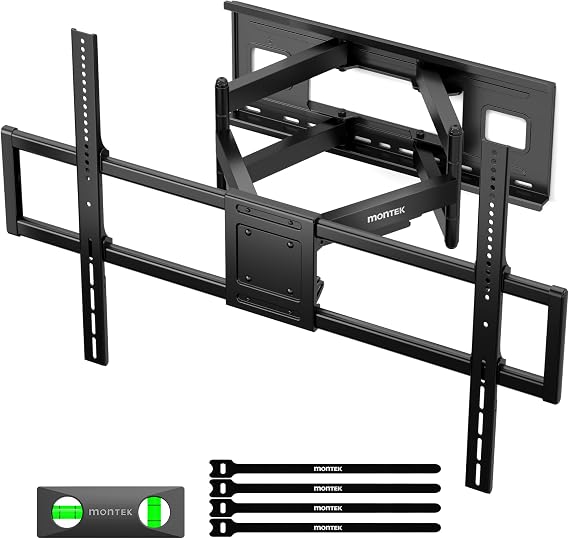 monTEK Heavy-Duty TV Wall Bracket for 60-120 Inch Large TVs up to 120kg | Full Motion TV Wall Mount with 703mm Extension, Tool-Free Tilt & Swivel TV Bracket, Pre-Assembled, Sturdy, Max VESA 900x600mm