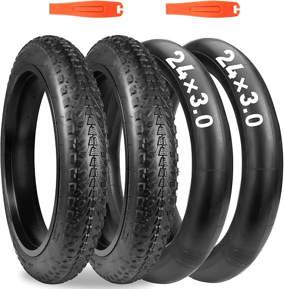 E Bike Tire Fat Bike Tire 20"/26"x3" Electric Bicycle Tire for Mountain Snow and Beach Bike
