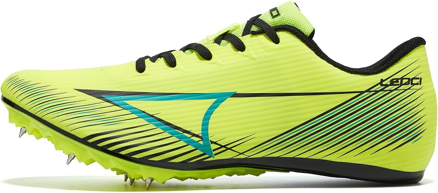 Men's Track and Field Running Spike Shoe Mesh Breathable Lightweight Sneakers Athletics Shoes