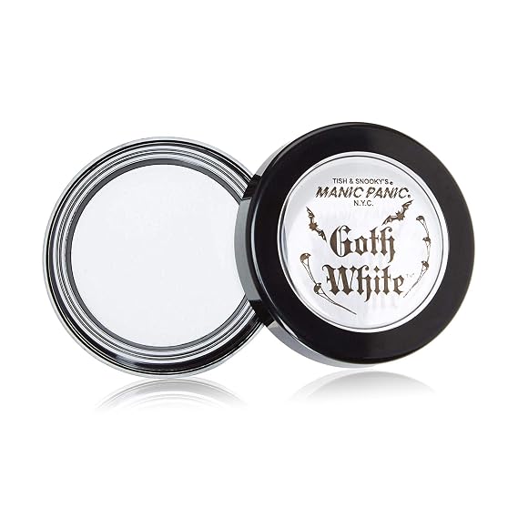 Manic Panic Goth White Cream to Powder Foundation | For Goth Makeup, Cosplay & Halloween, Full Coverage, Matte Finish, Vegan & Cruelty-Free