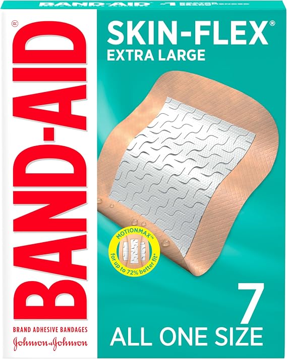 BAND-AID Brand Skin-Flex Adhesive Bandages, Extra Large, 7 Count