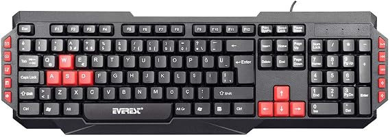 Everest KB-G7 ARMOR Black USB Q Gaming Gaming Keyboard