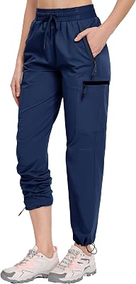 Oalka Womens Hiking Pants Water Resistant Quick Dry Cargo Pockets Pants