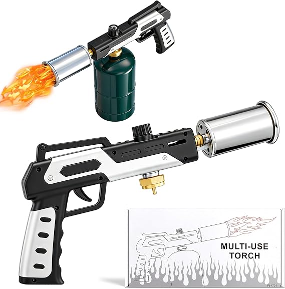 Propane Torch Gun Plus 2026|3272F High Heat Culinary Torch with Adjustable Flame&Safety Lock|Portable Propane Torch for Sous Vide Searing|Cooking,BBQ,Welding,Campfire