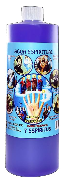 Mistic 1 Bottle 7 Spirits Spiritual Water-7 ESPIRITUS AGUA ESPIRITUAL 16 OZ. - Magick Pagan