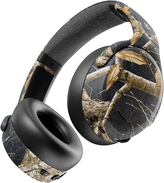 Skullcandy Crusher ANC 2 Wireless Headphones - Realtree Edge Colors Black | Multi-Sensory Crusher Bass, Over-Ear Fit, Noise Cancelling, 60 Hours Battery, Working Out, Gym, Travel, Study, Music, Gaming