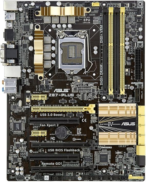 ASUSTek Z87-PLUS ATX Motherboard with LGA1150 socket