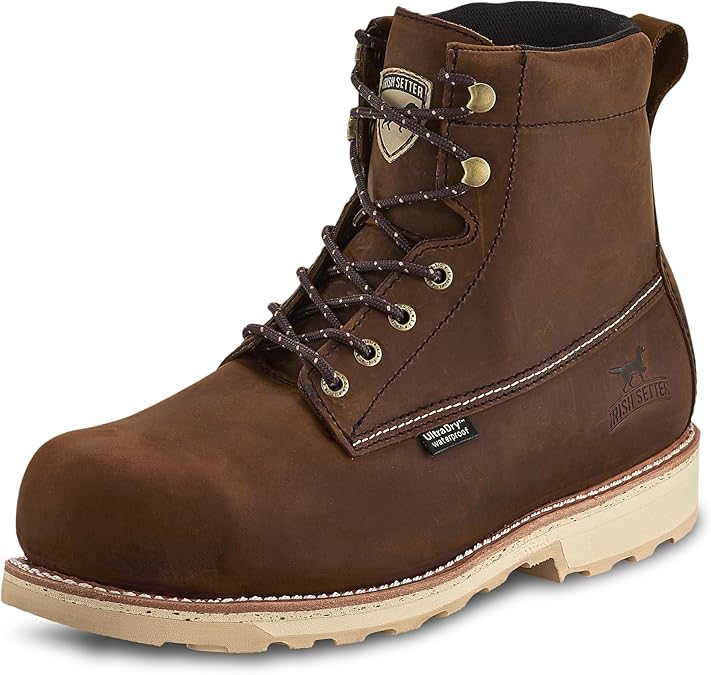 Irish Setter, Wingshooter ST, Men's, 6", Waterproof, Non-Metallic Safety Toe, Work Boot