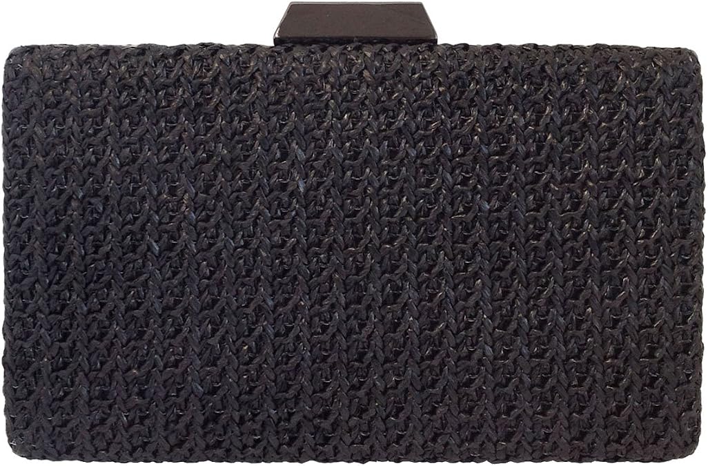 Natural Straw Box Clutch