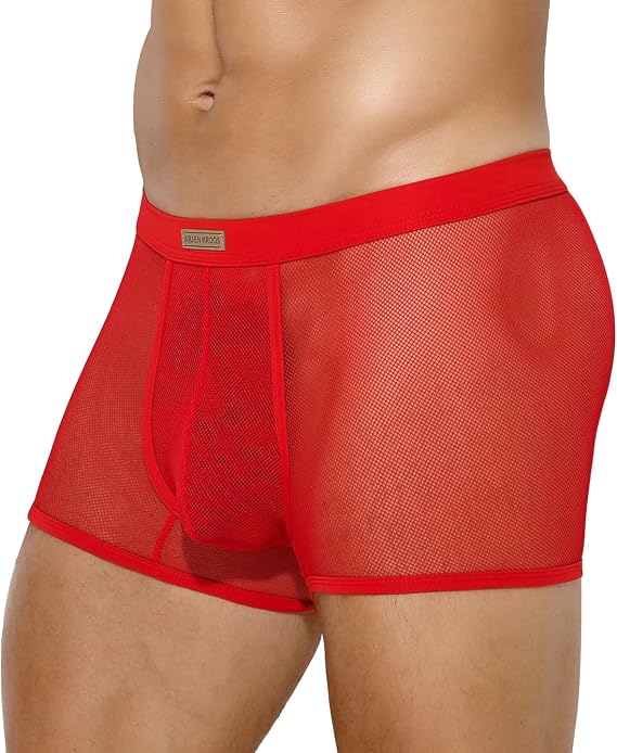 Arjen Kroos Sexy Underwear for Men Breathable Mesh Boxer Briefs
