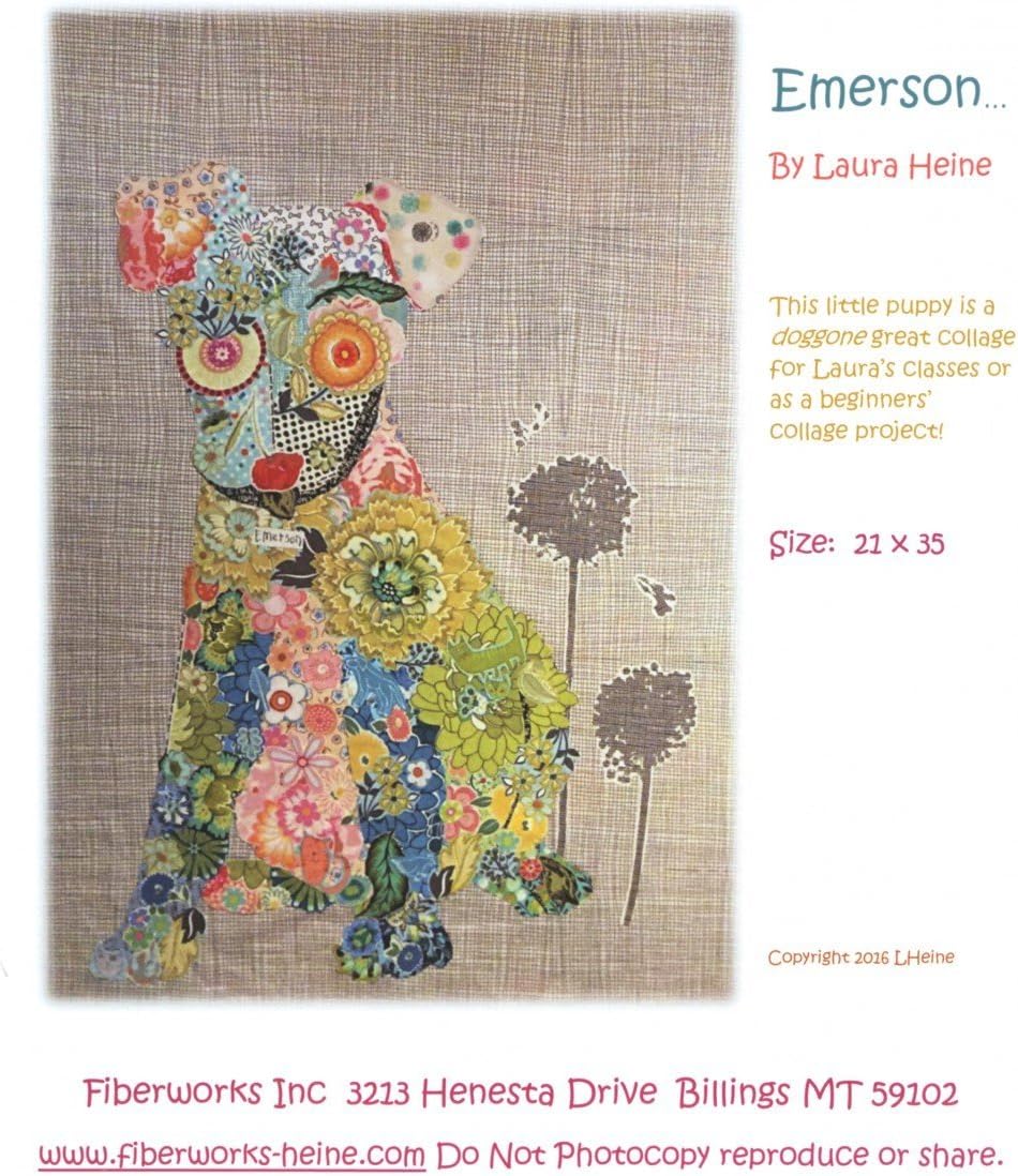 Fiberworks Emerson Puppy Collage pattern