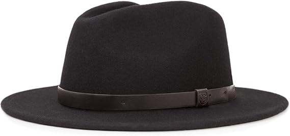 Brixton Unisex-Adult Messer Medium Brim Felt Fedora Hat