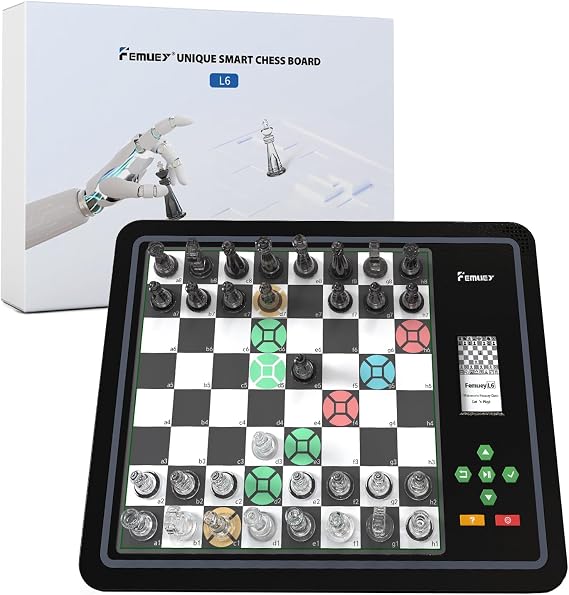 Electronic Chess Set, Computer Chess Game, Electronic Chess Board Game, Chess Set Board Game, Electronic Chess Set Game, Chess Sets Games Lovers, for Beginners Great Partner for Play and Practice.