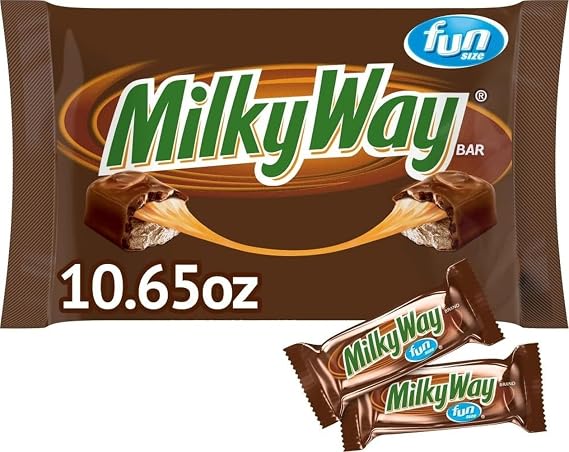 MILKY WAY Fun Size Milk Chocolate Candy Bars, Bag, 10.65 oz