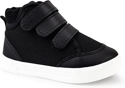 Baby Walking Shoes High-Top Boy Sneakers Lightweight Non Slip Toddler Shoes for 6 9 12 18 24 Months