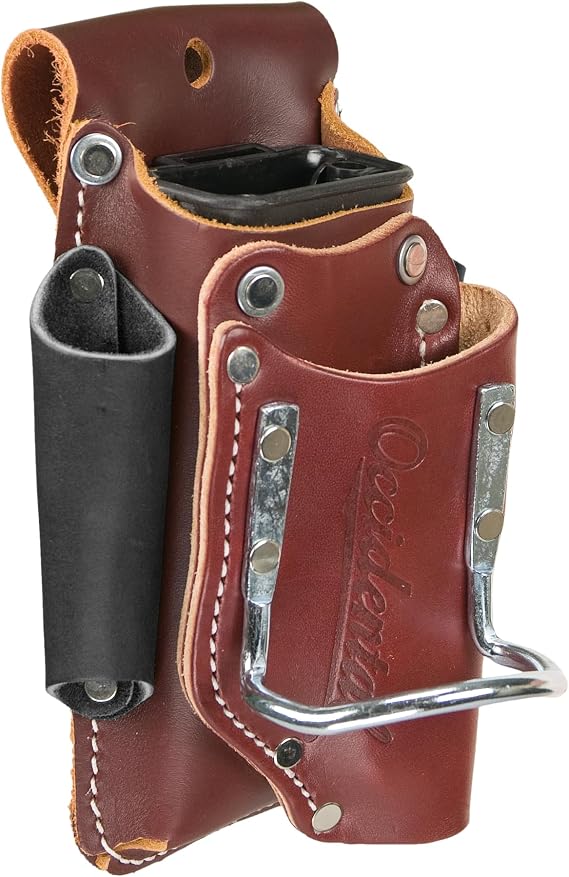 Occidental Leather 5-in-1 Tool Holder, OxyRed - Provides 5X the Tool Capacity - Includes 2003 Oxy Tool Shield - Works on Any Belt Up to 3 Wide - Made in USA