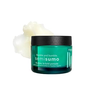 Bumble and bumble. Semisumo Hi-Shine Hair Pomade | Creates Definition | Anti Frizz | Subtle Hold, Hi-shine Finish | For Medium to Thick Curly, Wavy, Straight Hair, 1.5 Ounce