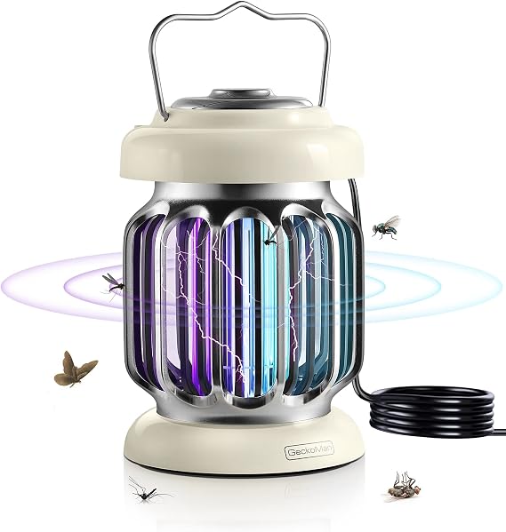 GeckoMan 2PK Hybrid Spectrum, Electric Bug Zapper Indoor Outdoor Fly Zapper | Waterproof Switch, Hybrid Spectrum, Mosquito Repellent, Patio, Fruit Fly, Trap, Killer
