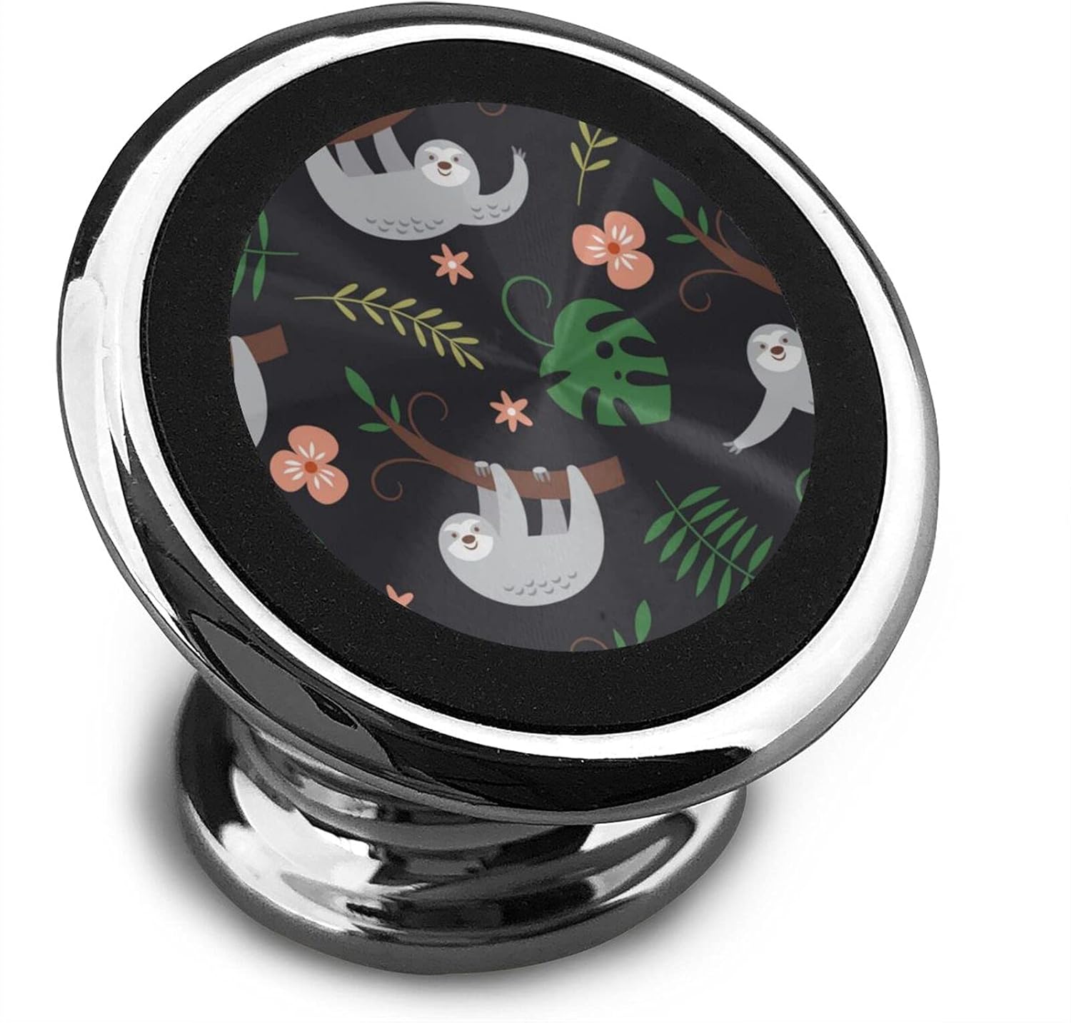 Cute Sloths Hanging On Tree Magnetic Phone Mount,Car Magnetic Phone Holder，360°Rotation Universal Dashboard Car Mount Fits iPhone Samsung Etc Most Smartphones